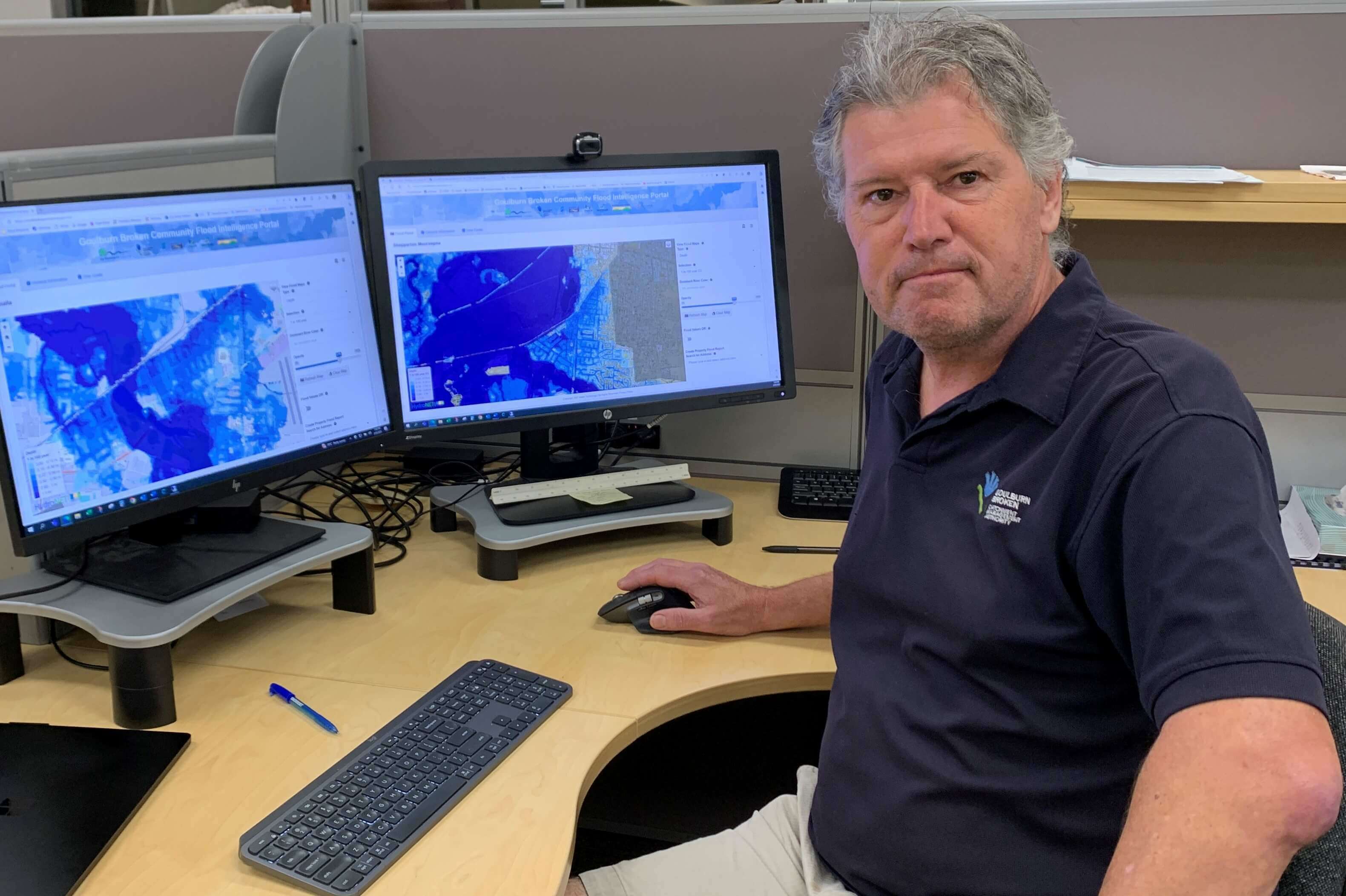 A photograph of Guy Tierney, Goulburn Broken CMA Floodplain Program Manager